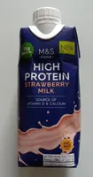 High protein strawberry milk