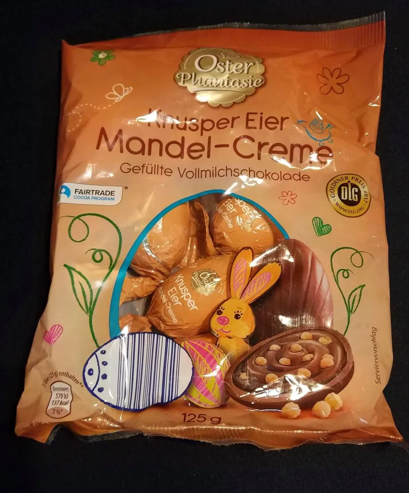 Knusper-Eier - Mandel-Creme