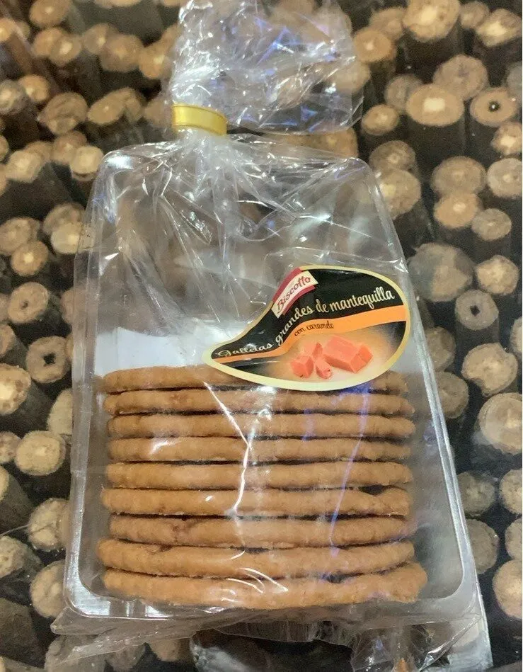 Galletas grandes de mantequilla con caramelo