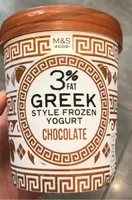 3% Fat Greek Style Frozen Yogurt Chocolate