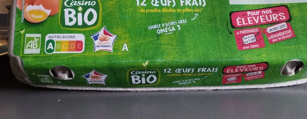 12 oeuf frais