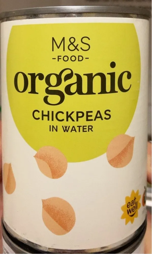 Chickpeas in water