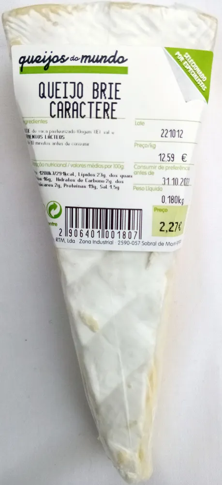 Queijo Brie Caractere
