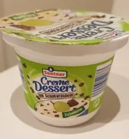 Creme Dessert mit Schokoraspeln - Zabaione