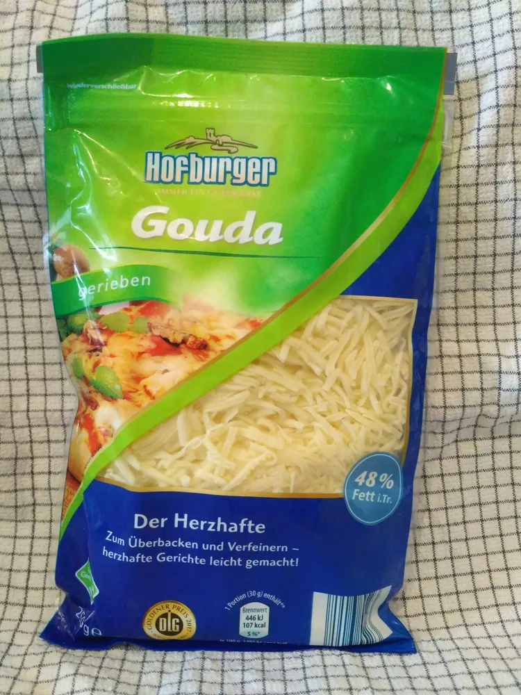 Gouda gerieben