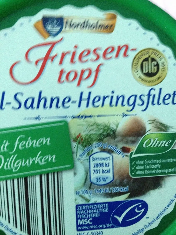Friesentopf Sahne-Heringsfilets