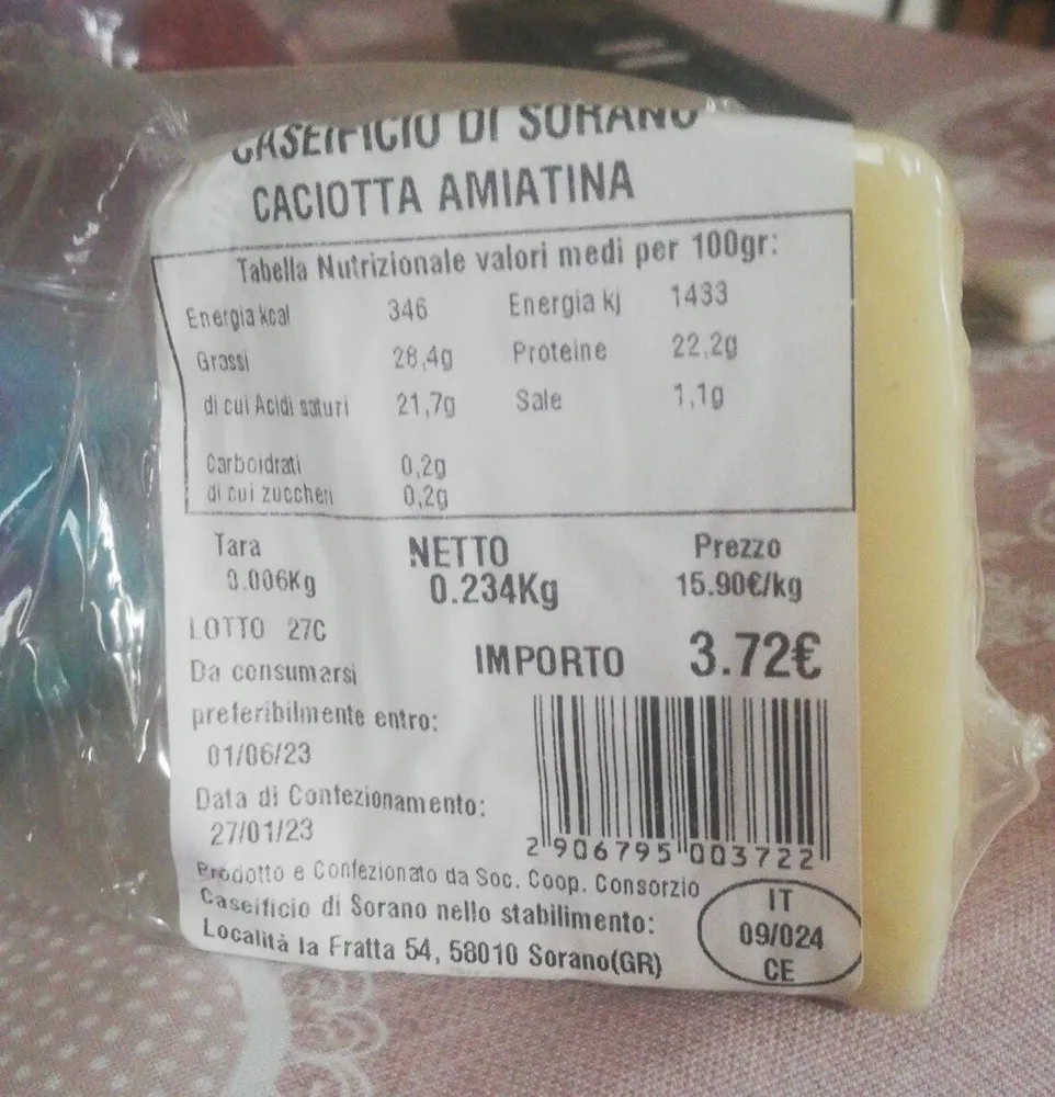 Caciotta amiatina