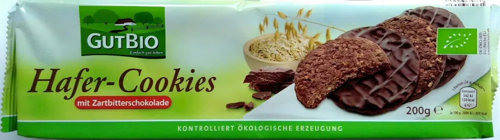 Hafer-Cookies mit Zartbitterschokolade