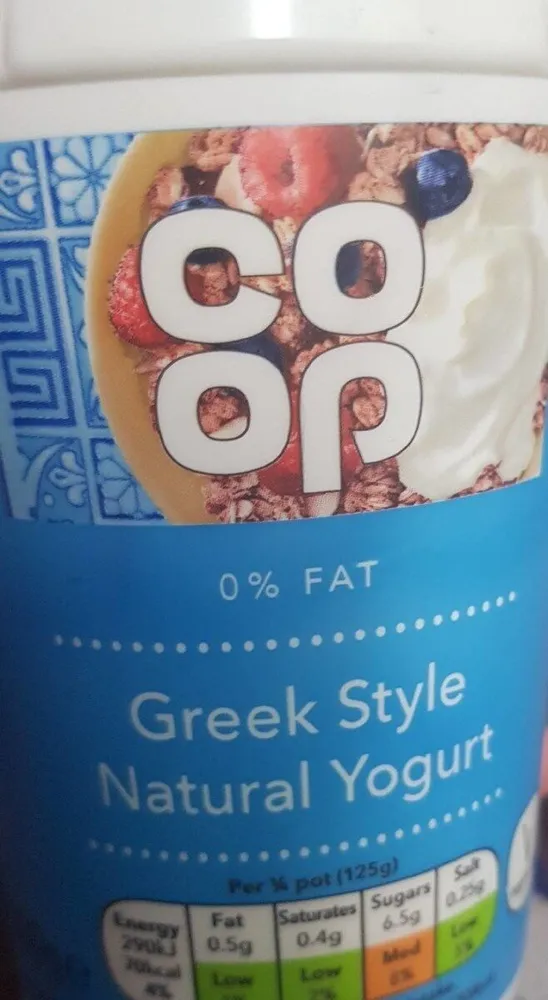 Greek style yogurt