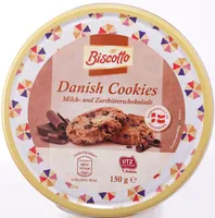 Danish Cookies, Milch- und Zartbitterschokolade