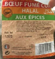 Boeuf fumé cuit halal aux épices
