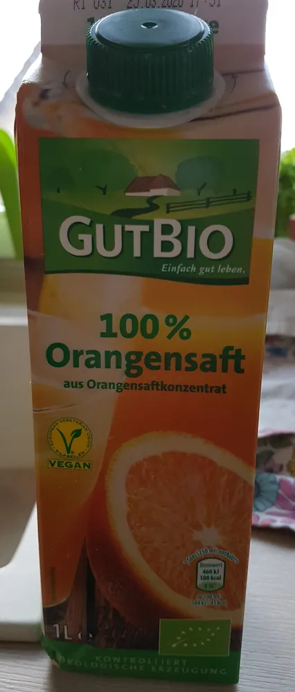 100% Orangensaft