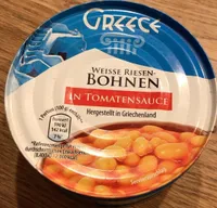Weiße Riesenbohnen in Tomatensauce