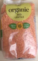 Organic red lentils