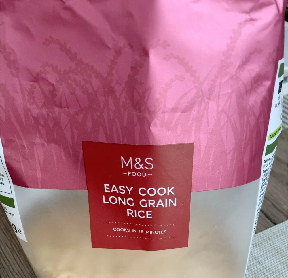Easy cook long grain rice