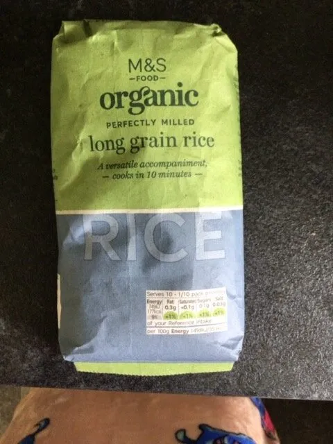 M&S -FOOD- organic PERFECTLY MILLED long grain ric