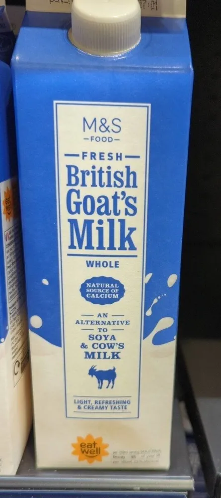 Fresh British goats milk
