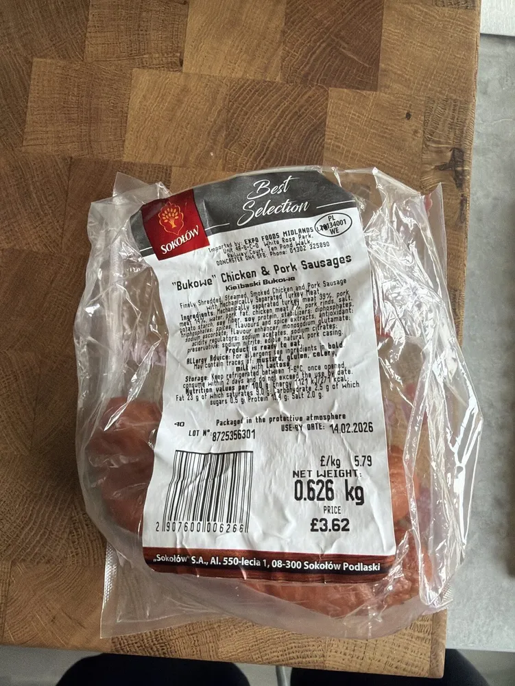 Bukowe Chicken & Pork Sausages