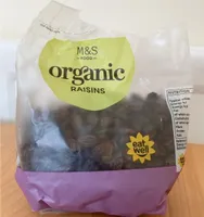 Organic raisins
