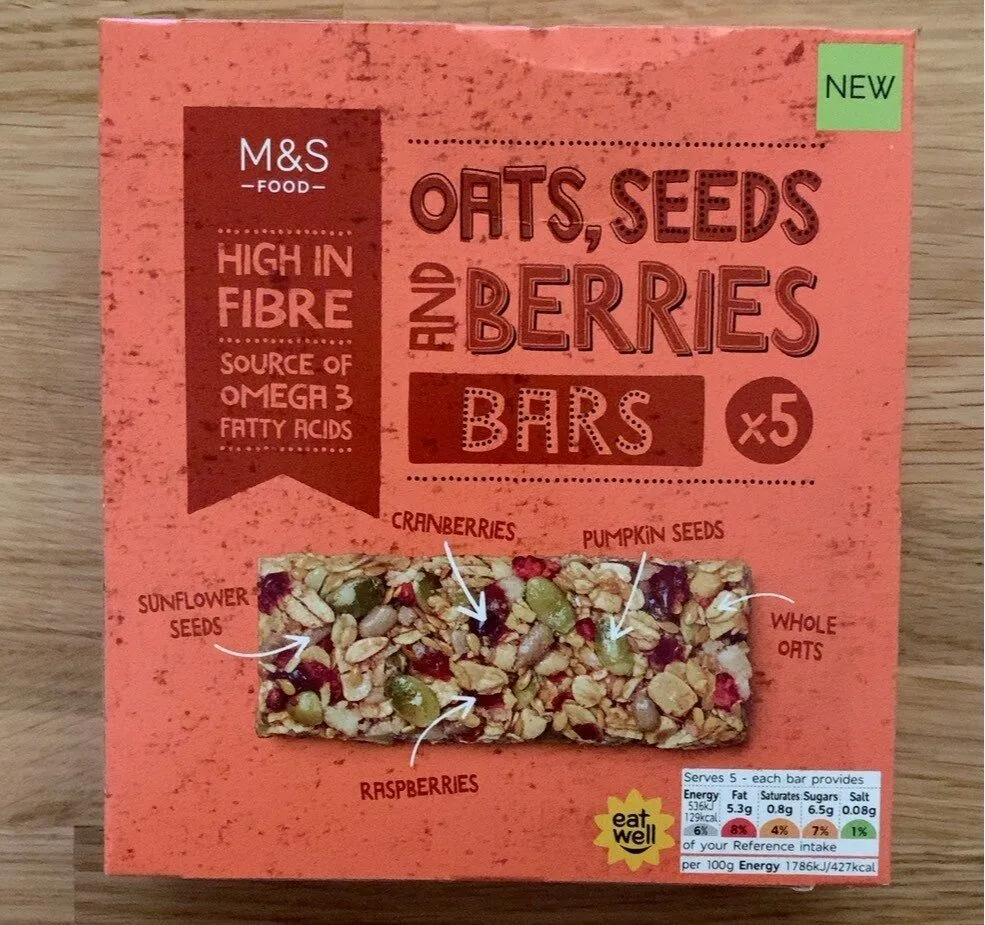 Oats, Seeds and Berries bars