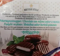 Chocolate con relleno sabor a menta