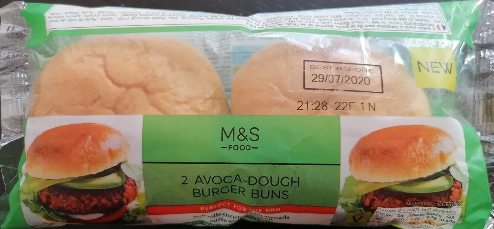2 Avoca-dough burger buns