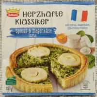 Herzhafte Klassiker Spinat & Ziegenkäse Tarte