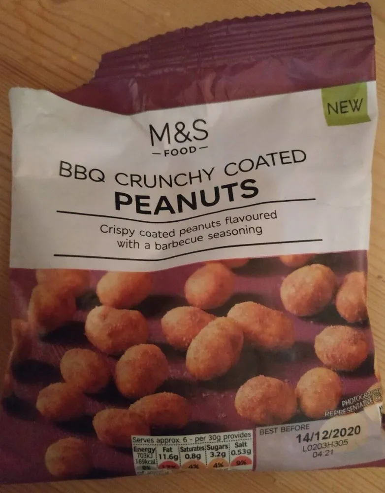 Bbq crunchy coated peanuts