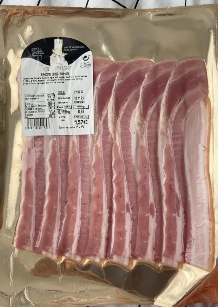 Panceta cerdo ahumada