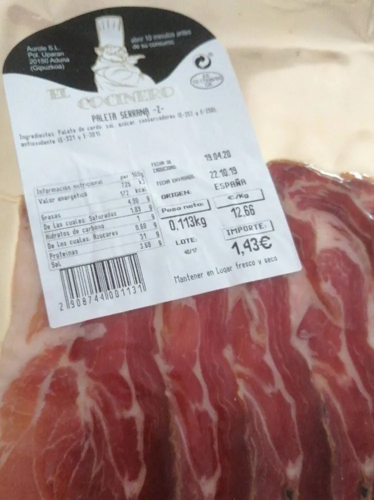 Paleta serrana z