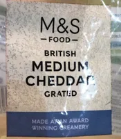 Medium cheddar grated