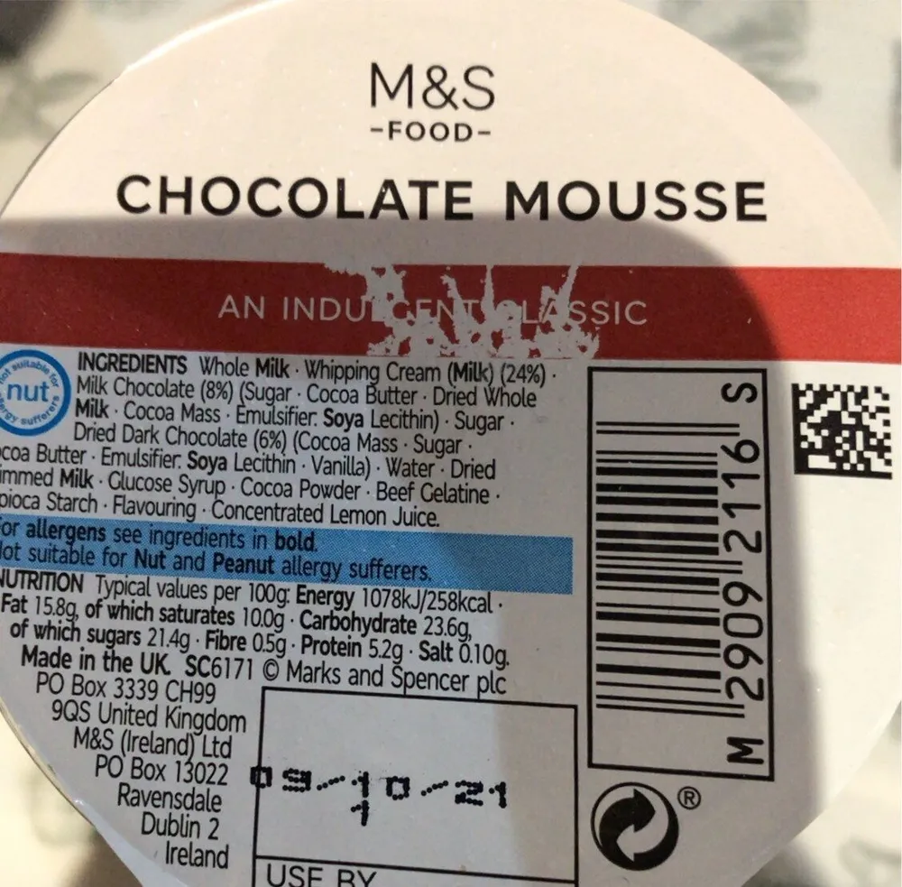 Chocolate mousse