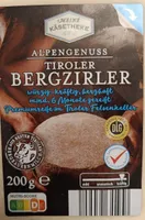 ALDI MEINE KÄSETHEKE Käse Österreichische Käsespezialität Tiroler Bergzirler 200g Aus der Kühlung 2.49€ 1 Stück 1kg 14.90€