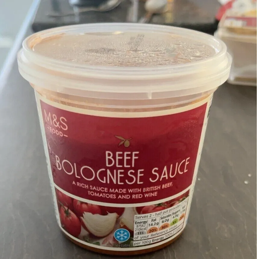 Beef bolognese sauce
