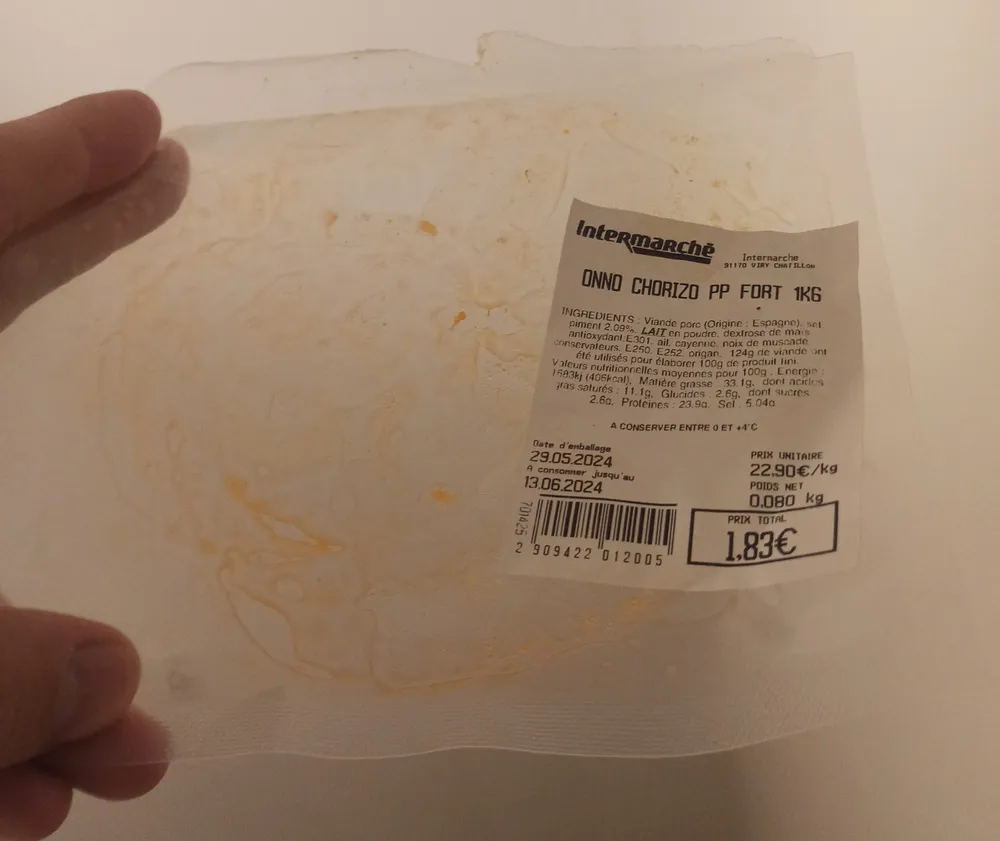 CHORIZO PP FORT 1KG