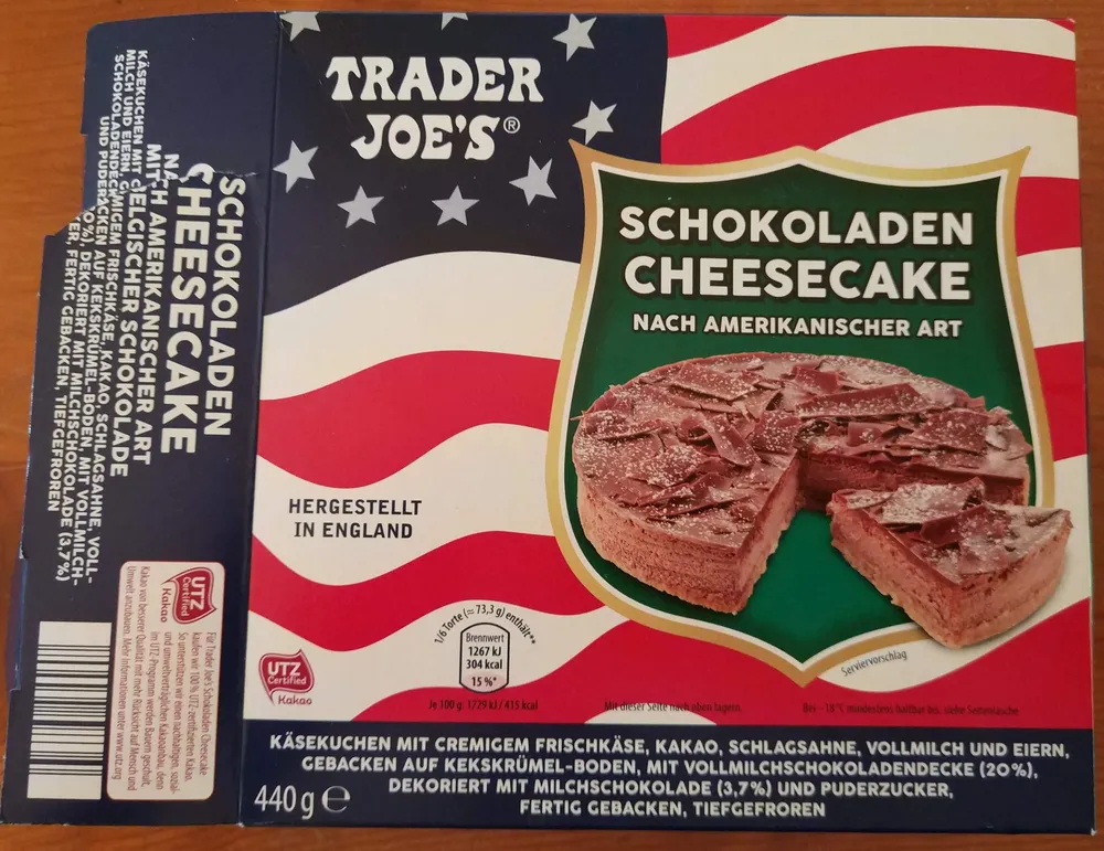 Schokoladen Cheesecake nach amerikanischer Art