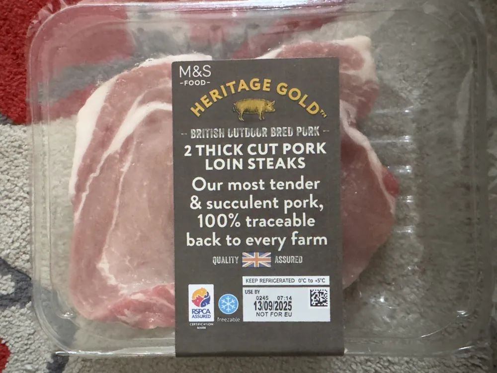 Thick Cut Pork Lion Steak