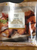 Breaded chicken mini breast fillets