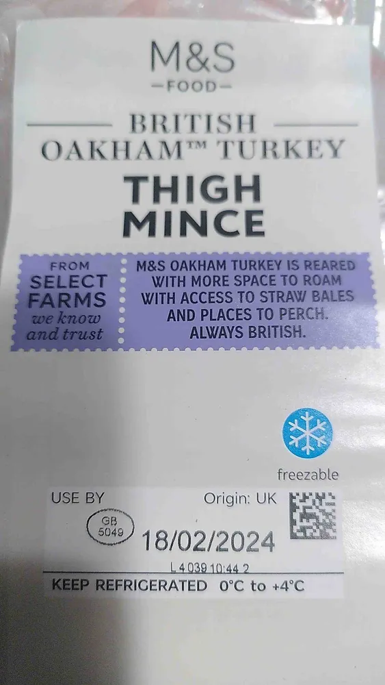Turkey Thigh Mince