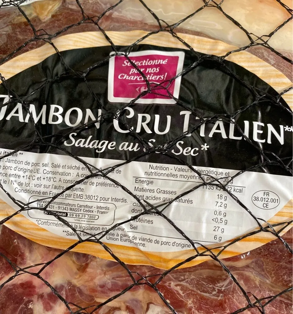 Jambon cru italien