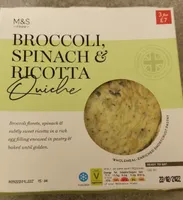 Broccoli Spinach and Ricotta Quiche