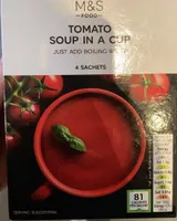 Tomato soup in a cup