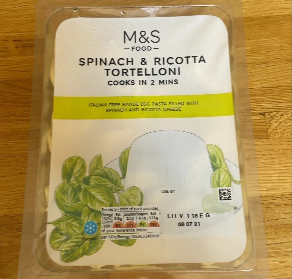 Spinach and Ricotta Tortellini