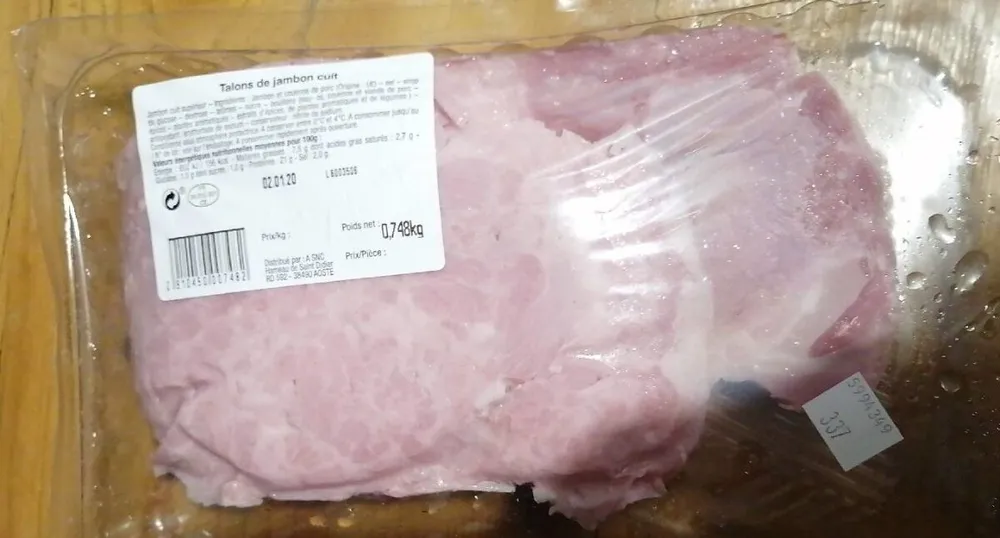 Talon de jambon cuit