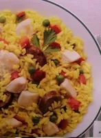 Paella con carne