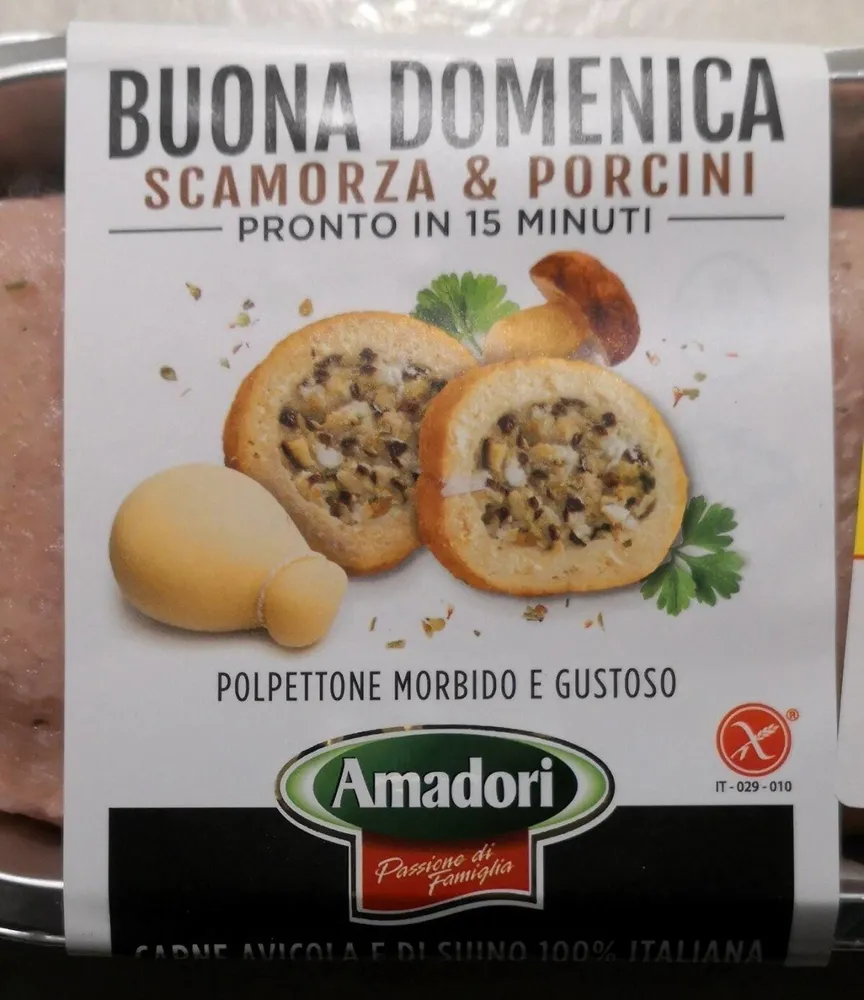 Polpettone scamorza e porcini