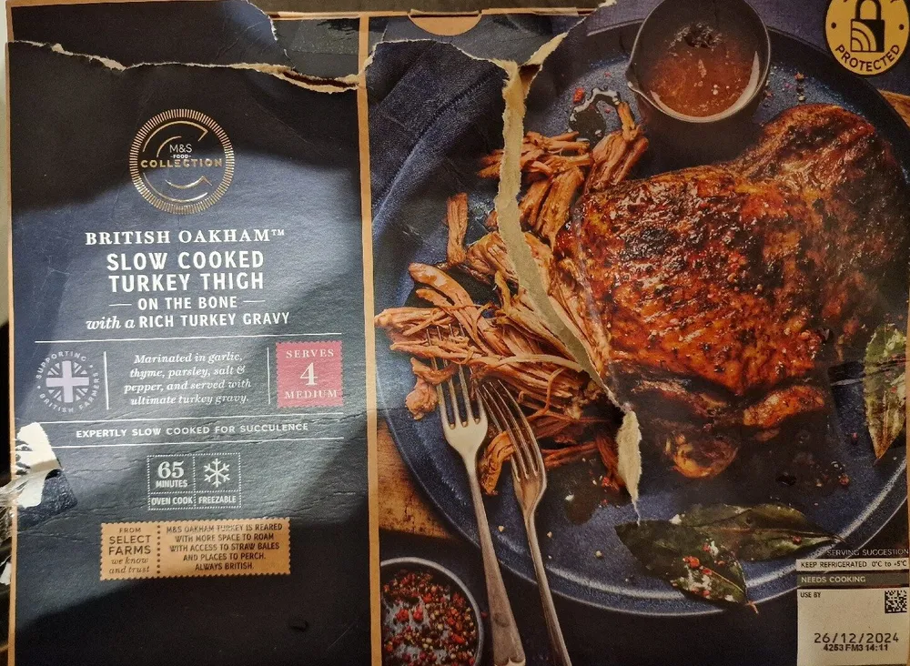 British Oakham Slow Cooked Turkey Thigh