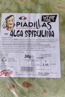 Piadillas con  alga spirulina
