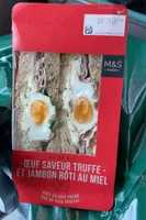 Oeuf saveur truffe et jambon roti au miel