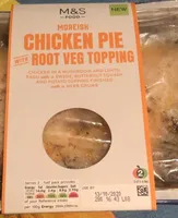 Chicken pie root veg topping
